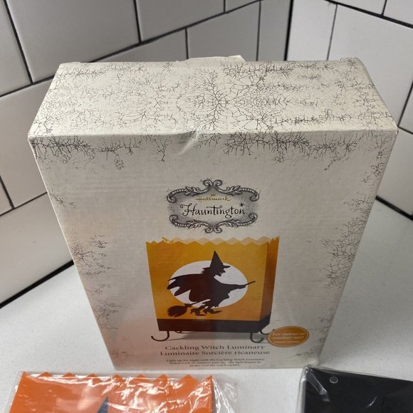 Halloween Hauntington Cackling Witch Motion Activated Luminary Lantern Hallmark - Picture 8 of 8